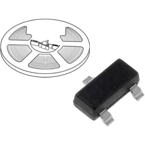 BC847C.215; Transistor: NPN; bipolar; 45V; 0.1A; 250mW; SOT23; NEXPERIA BC847C.215; Transistor: NPN; bipolar; 45V; 0.1A; 250mW; SOT23; NEXPERIA
