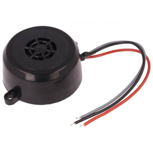 ; Sound transducer: piezo alarm; 12÷24VAC; 12÷24VDC; Colour: black; MPM