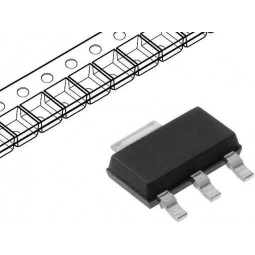 BCP5416H6327XTSA1; Transistor: NPN; bipolar; 45V; 1A; 2W; SOT223; INFINEON TECHNOLOGIES BCP5416H6327XTSA1; Transistor: NPN; bipolar; 45V; 1A; 2W; SOT223; INFINEON TECHNOLOGIES