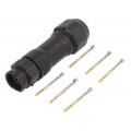 BD-06BMFA-QL8MP0; Connector: circular; female; plug; crimped; PIN: 6; 22AWG÷20AWG; AMPHENOL BD-06BMFA-QL8MP0; Connector: circular; female; plug; crimped; PIN: 6; 22AWG÷20AWG; AMPHENOL