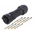 BD-08BFFA-QL8MP0; Connector: circular; female; plug; crimped; PIN: 8; 22AWG÷20AWG; AMPHENOL BD-08BFFA-QL8MP0; Connector: circular; female; plug; crimped; PIN: 8; 22AWG÷20AWG; AMPHENOL