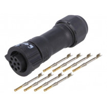 BD-08BFFA-QL8MP0; Connector: circular; female; plug; crimped; PIN: 8; 22AWG÷20AWG; AMPHENOL BD-08BFFA-QL8MP0; Connector: circular; female; plug; crimped; PIN: 8; 22AWG÷20AWG; AMPHENOL