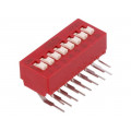 BD08AV; Switch: DIP-SWITCH; Poles number: 8; OFF-ON; 0.025A/25VDC; Pos: 2; C&K BD08AV; Switch: DIP-SWITCH; Poles number: 8; OFF-ON; 0.025A/25VDC; Pos: 2; C&K