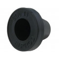 ; Grommet; Ømount.hole: 21mm; rubber; black; Panel thick: max.2mm;  ; Grommet; Ømount.hole: 21mm; rubber; black; Panel thick: max.2mm;