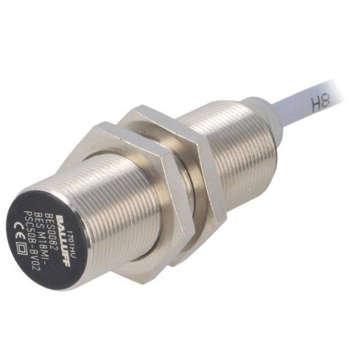 BES M18MI-PSC50B-BV02; Sensor: inductive; Output conf: PNP / NO; 0÷5mm; 12÷30VDC; M18; BALLUFF