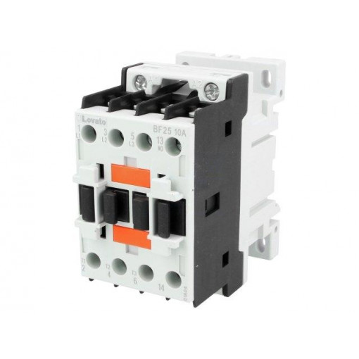 BF2510A110; Contactor: 3-pole; NO x3; Auxiliary contacts: NO; 110VAC; 25A; DIN; LOVATO ELECTRIC