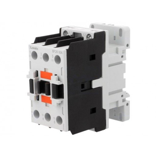 BF2600A024; Contactor: 3-pole; NO x3; 24VAC; 26A; DIN; BF; screw terminals; 690V; LOVATO ELECTRIC