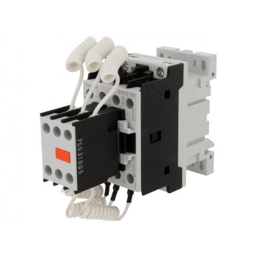 BFK1210A230; Contactor: 3-pole; Application: for capacitors; Uoper.1: 240VAC; LOVATO ELECTRIC BFK1210A230; Contactor: 3-pole; Application: for capacitors; Uoper.1: 240VAC; LOVATO ELECTRIC