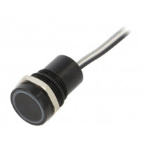 MC16MOBRG; Switch: capacitive; Pos: 2; SPST-NO; 0.01A/12VDC; IP68; OFF-(ON); BULGIN