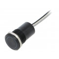 MC19LCBGR; Switch: capacitive; Pos: 2; SPST-NC; 0.01A/12VDC; IP68; ON-OFF; 20mΩ; BULGIN