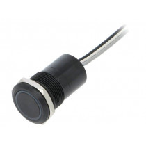 MC19LCBGR; Switch: capacitive; Pos: 2; SPST-NC; 0.01A/12VDC; IP68; ON-OFF; 20mΩ; BULGIN