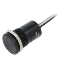MC19LCBRG; Switch: capacitive; Pos: 2; SPST-NC; 0.01A/12VDC; IP68; ON-OFF; 20mΩ; BULGIN