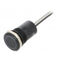 MC19LOBRG; Switch: capacitive; Pos: 2; SPST-NO; 0.01A/12VDC; IP68; OFF-ON; 20mΩ; BULGIN