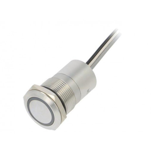 MC19LOSGR; Switch: capacitive; Pos: 2; SPST-NO; 0.01A/12VDC; IP68; OFF-ON; 20mΩ; BULGIN