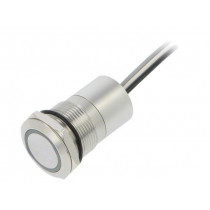 MC19MOSGR; Switch: capacitive; Pos: 2; SPST-NO; 0.01A/12VDC; IP68; OFF-(ON); BULGIN