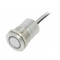 MC22LOSGR; Switch: capacitive; Pos: 2; SPST-NO; 0.01A/12VDC; IP68; OFF-ON; 20mΩ; BULGIN