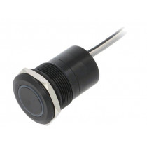 MC22MCBRG; Switch: capacitive; Pos: 2; SPST-NC; 0.01A/12VDC; IP68; ON-(OFF); BULGIN