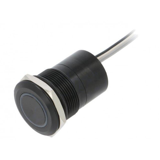 MC22MCBRG; Switch: capacitive; Pos: 2; SPST-NC; 0.01A/12VDC; IP68; ON-(OFF); BULGIN