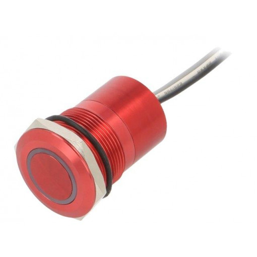 MC22MORRG; Switch: capacitive; Pos: 2; SPST-NO; 0.01A/12VDC; IP68; OFF-(ON); BULGIN