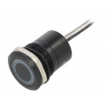 MC25LCBGR; Switch: capacitive; Pos: 2; SPST-NC; 0.01A/12VDC; IP68; ON-OFF; 20mΩ; BULGIN