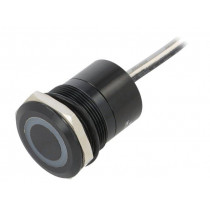 MC25LCBGR; Switch: capacitive; Pos: 2; SPST-NC; 0.01A/12VDC; IP68; ON-OFF; 20mΩ; BULGIN