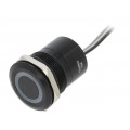 MC25LCBRG; Switch: capacitive; Pos: 2; SPST-NC; 0.01A/12VDC; IP68; ON-OFF; 20mΩ; BULGIN