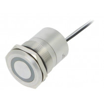 MC25LCSGR; Switch: capacitive; Pos: 2; SPST-NC; 0.01A/12VDC; IP68; ON-OFF; 20mΩ; BULGIN