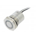 MC25LOSGR; Switch: capacitive; Pos: 2; SPST-NO; 0.01A/12VDC; IP68; OFF-ON; 20mΩ; BULGIN