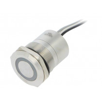 MC25LOSGR; Switch: capacitive; Pos: 2; SPST-NO; 0.01A/12VDC; IP68; OFF-ON; 20mΩ; BULGIN