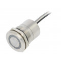 MC25LOSRG; Switch: capacitive; Pos: 2; SPST-NO; 0.01A/12VDC; IP68; OFF-ON; 20mΩ; BULGIN