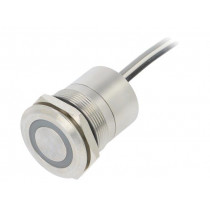 MC25LOSRG; Switch: capacitive; Pos: 2; SPST-NO; 0.01A/12VDC; IP68; OFF-ON; 20mΩ; BULGIN