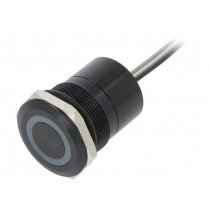 MC25MCBGR; Switch: capacitive; Pos: 2; SPST-NC; 0.01A/12VDC; IP68; ON-(OFF); BULGIN