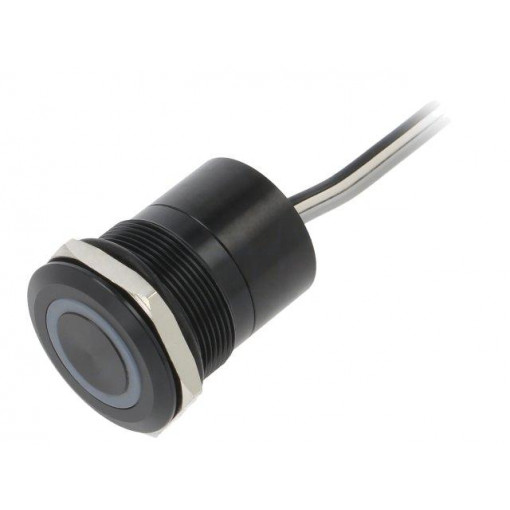 MC25MCBRG; Switch: capacitive; Pos: 2; SPST-NC; 0.01A/12VDC; IP68; ON-(OFF); BULGIN