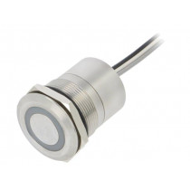 MC25MCSGR; Switch: capacitive; Pos: 2; SPST-NC; 0.01A/12VDC; IP68; ON-(OFF); BULGIN