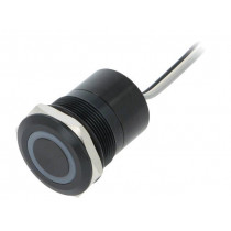 MC25MOBGR; Switch: capacitive; Pos: 2; SPST-NO; 0.01A/12VDC; IP68; OFF-(ON); BULGIN