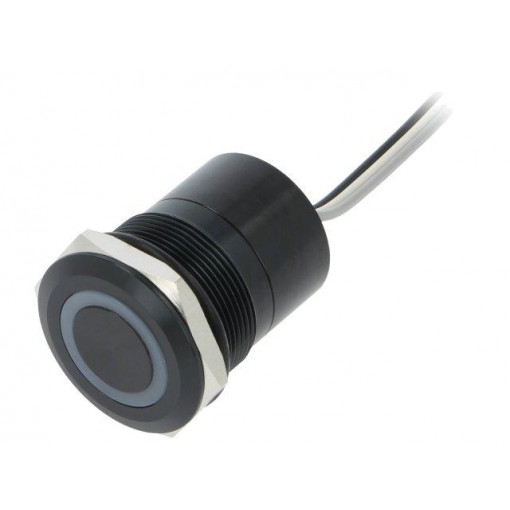 MC25MOBGR; Switch: capacitive; Pos: 2; SPST-NO; 0.01A/12VDC; IP68; OFF-(ON); BULGIN