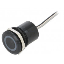 MC25MOBRG; Switch: capacitive; Pos: 2; SPST-NO; 0.01A/12VDC; IP68; OFF-(ON); BULGIN