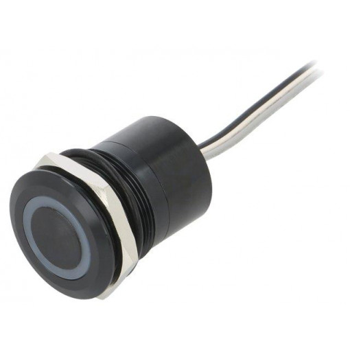 MC25MOBRG; Switch: capacitive; Pos: 2; SPST-NO; 0.01A/12VDC; IP68; OFF-(ON); BULGIN