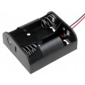 BH-221A; Holder; Leads: cables; Size: C,R14; Batt.no: 2; Colour: black; 150mm; COMF