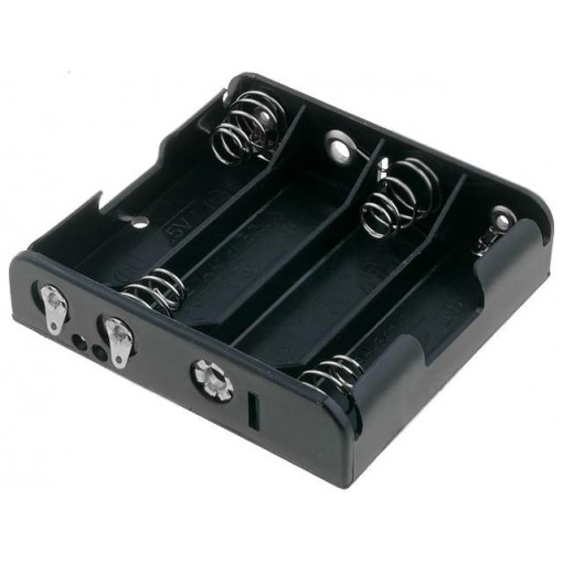 BH-341-1D; Holder; Leads: soldering lugs; Size: AA,R6; Batt.no: 4; COMF BH-341-1D; Holder; Leads: soldering lugs; Size: AA,R6; Batt.no: 4; COMF