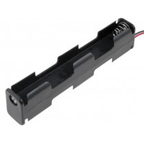 BH-342-1A; Holder; Leads: cables; Size: AA,R6; Batt.no: 4; Colour: black; 150mm; COMF