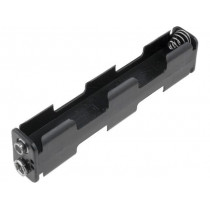 BH-342-1B; Holder; Leads: 6F22 type; Size: AA,R6; Batt.no: 4; Colour: black; COMF