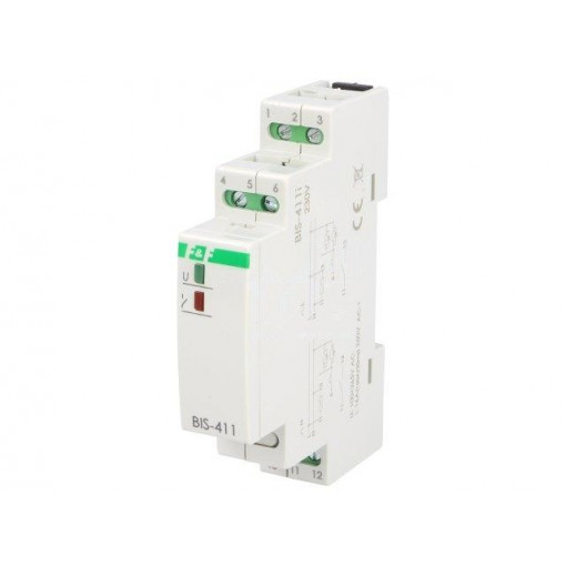 BIS-411I 230V; Relay: installation; bistable,inrush; NO; Mounting: DIN; 16A; IP20; F&F BIS-411I 230V; Relay: installation; bistable,inrush; NO; Mounting: DIN; 16A; IP20; F&F