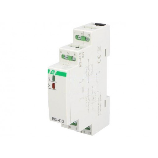 BIS-412 24V AC/DC; Relay: installation; bistable; SPDT; Mounting: DIN; 16A; -25÷50°C; F&F