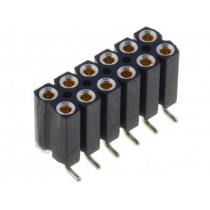 BL 16 SMD 067 12; Socket; pin strips; female; PIN: 12; vertical; 2.54mm; SMT; 2x6; FISCHER ELEKTRONIK