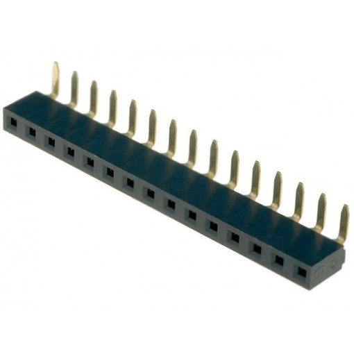 904-1-015-0-NFX-XSO; Socket; pin strips; female; PIN: 15; angled 90°; 2.54mm; THT; 1x15; MPE GARRY 904-1-015-0-NFX-XSO; Socket; pin strips; female; PIN: 15; angled 90°; 2.54mm; THT; 1x15; MPE GARRY