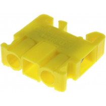 BM-4 A11-4121; Splice terminal: rail; 0.75÷4mm2; ways: 1; terminals: 2; yellow; POKÓJ