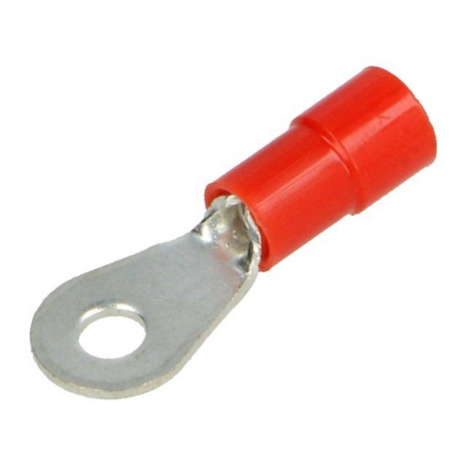 BM 00107; Ring terminal; M3; Ø: 3.15mm; 0.25÷1.5mm2; crimped; for cable; red; BM GROUP