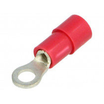 BM 00109; Ring terminal; M3; Ø: 3.2mm; 0.25÷1.5mm2; crimped; for cable; red; BM GROUP
