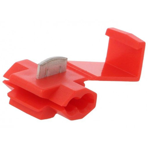 BM 00110; Quick splice; IDC; 0.25÷1mm2; 22AWG÷18AWG; for cable; red; 90°C; BM GROUP